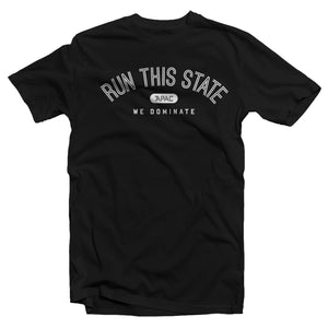 APAC Run This State T Shirt - Black - APAC Apparel